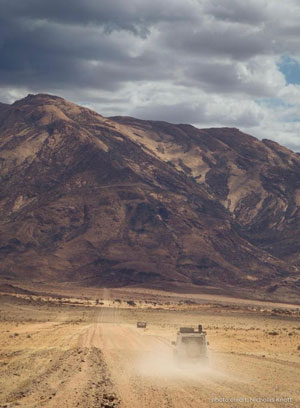 Damaraland - dramatic skies over the Brandberg