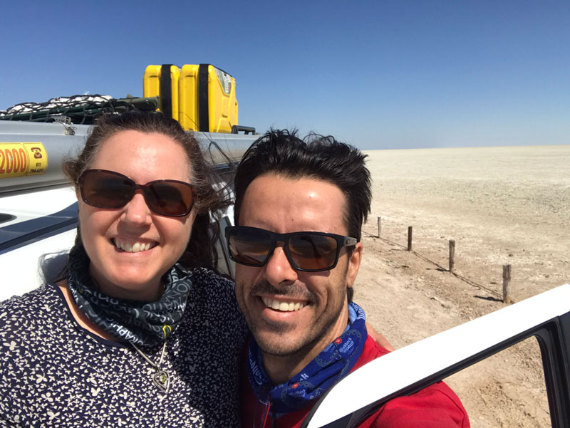 At the Etosha Pan National Park